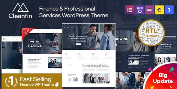 Cleanfin - Finance Consulting WordPress Theme