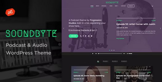 Soundbyte - Podcast/Audio WordPress Theme