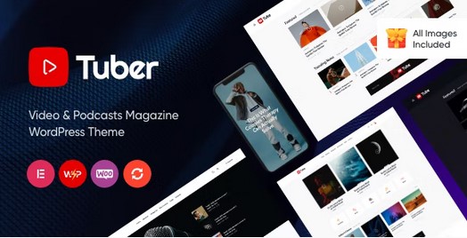 Tuber - Video Blog & Podcast WordPress Theme