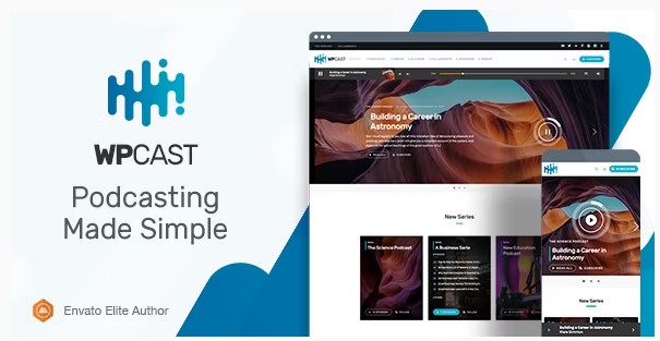 Wpcast - Audio Podcast WordPress Theme