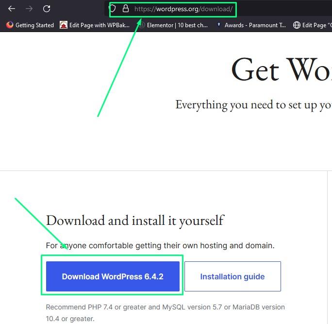 download wordpress