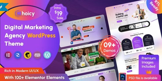 Choicy - Digital Marketing Agency WordPress Theme