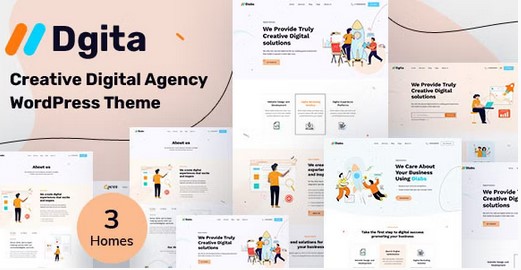 Dgita - Creative Digital Agency WordPress Theme