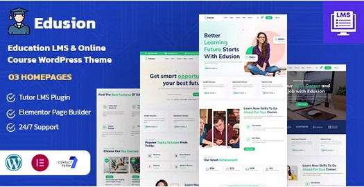 Edusion - Education LMS WordPress Theme jpg