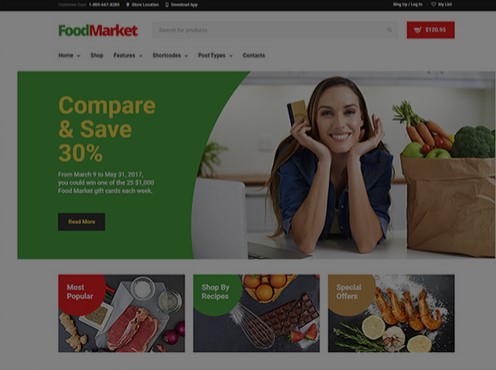 Food Market - Grocery Store and Shop WordPress Theme