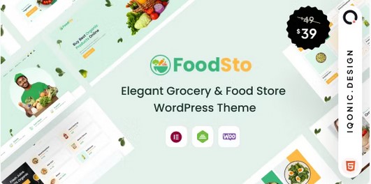 Foodsto Grocery & Food Store WordPress Theme