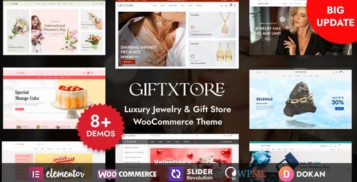 GiftXtore - Luxury Jewelry & Gift Store Elementor WooCommerce WordPress Theme