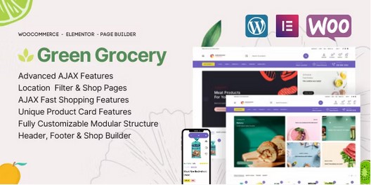 Green Grocery - Organic Food WooCommerce WordPress Theme