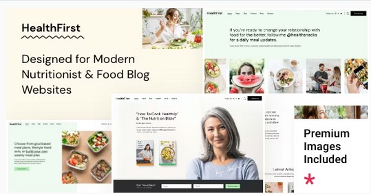 HealthFirst - Nutrition and Recipes Theme