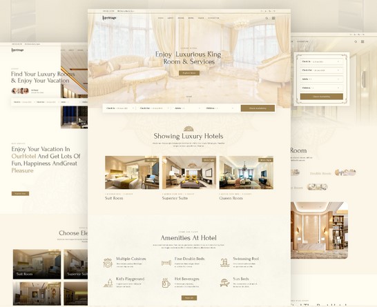 Herittage - Hotel Booking WordPress Theme