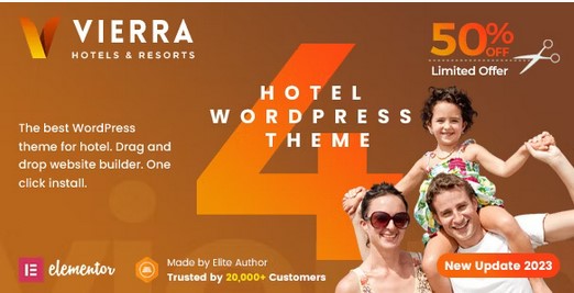 Hotel Booking WordPress Theme - Vierra