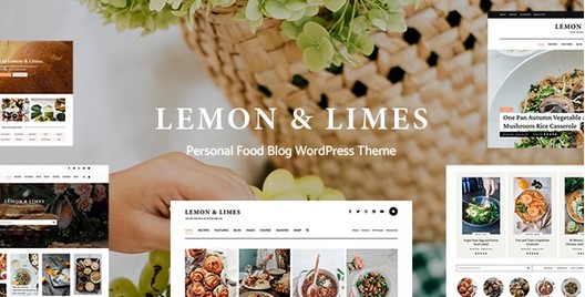 Lemon & Limes - Personal Food Blog WordPress Theme