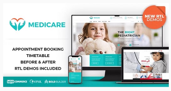 Medicare - Doctor, Medical & Healthcare WordPress Theme