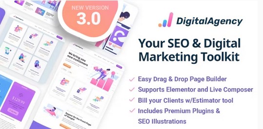 SEOWP Digital Marketing Agency and SEO WordPress Theme