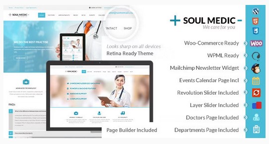 SoulMedic Hospital & Doctor WordPress Theme