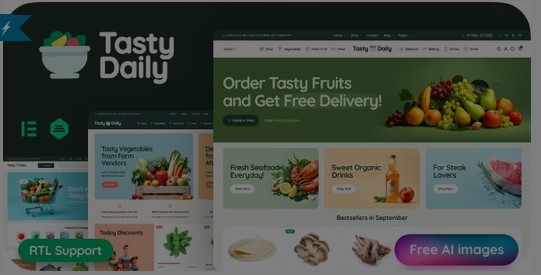 Tasty Daily - Grocery Store & Food WooCommerce Theme