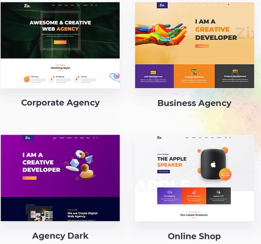 Zix - Digital Agency & MultiPurpose WordPress Theme