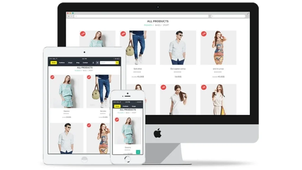 build your custom responsive ecommerce website