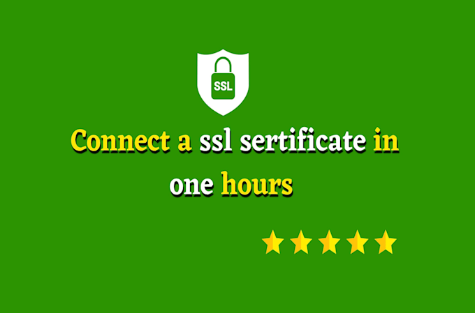 Configure, connect or install ssl certificate