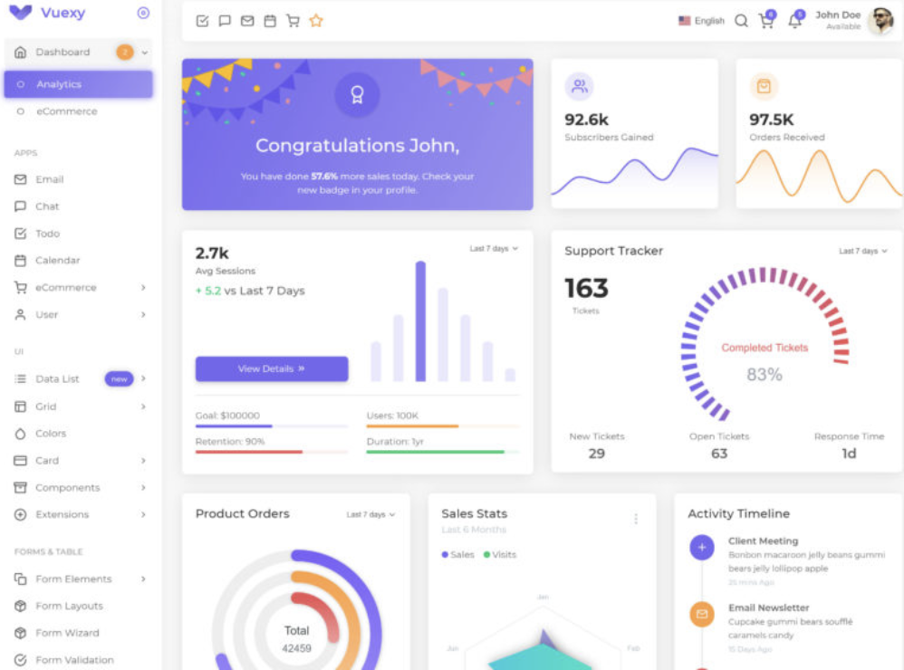laravel website templates